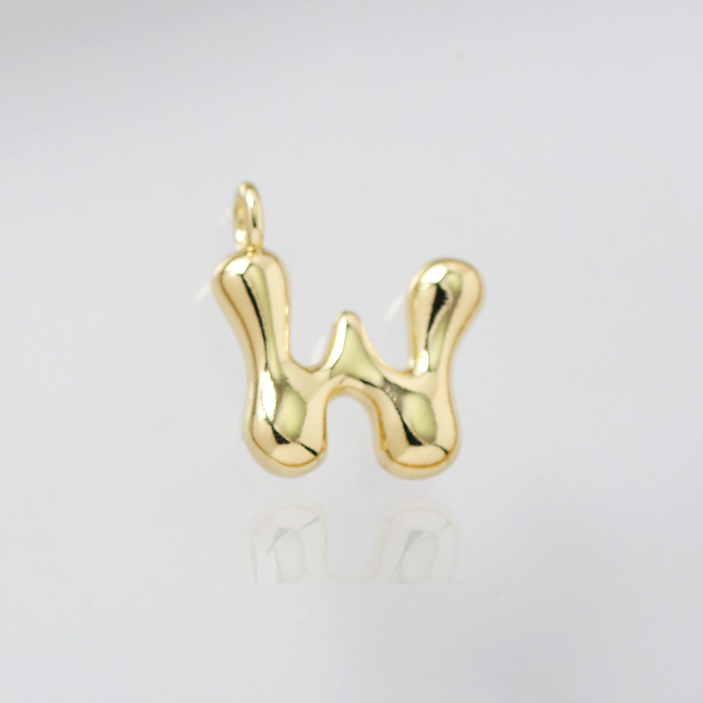 Letter pendant-w (gold)