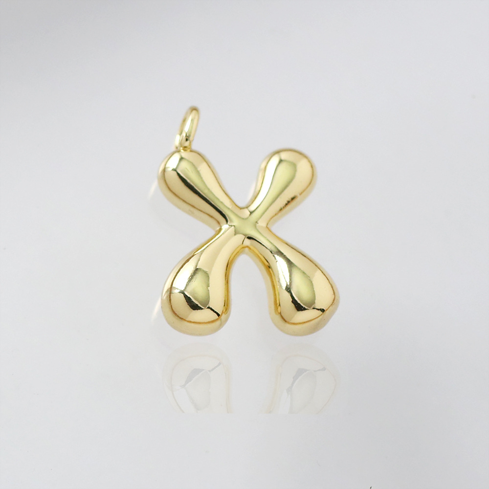 Letter pendant-x (gold)