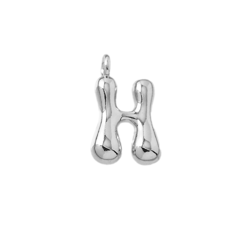Letter pendant-h (silver)