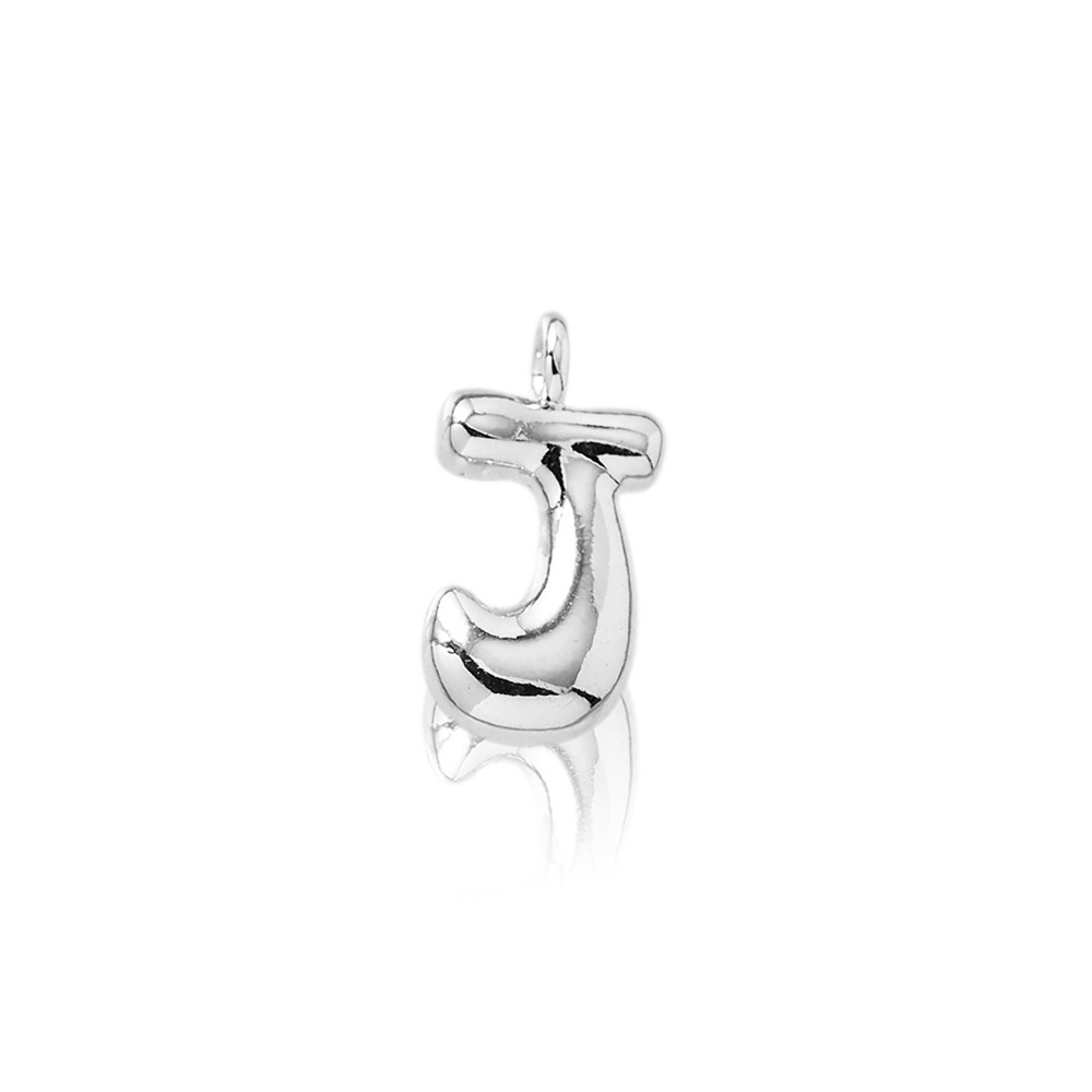 Letter pendant-j (silver)