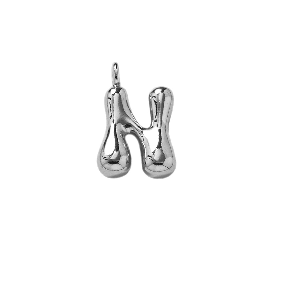 Letter pendant-n (silver)