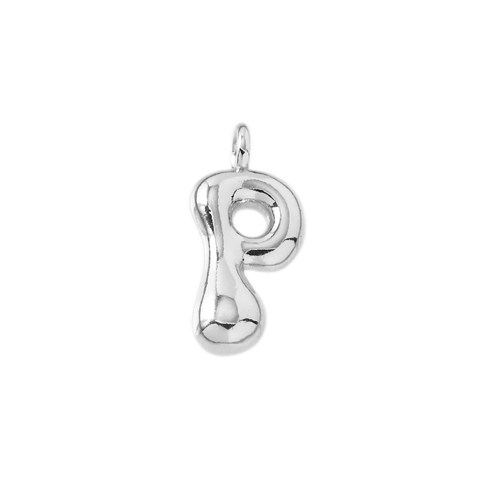 Letter pendant-p (silver)