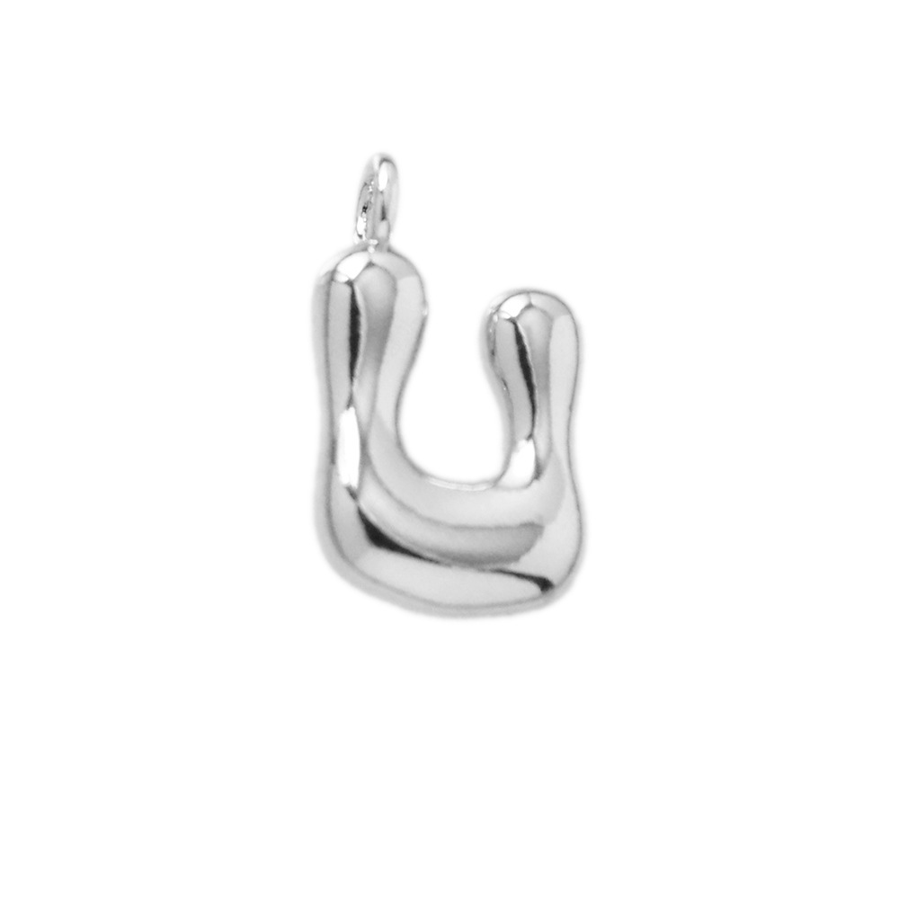 Letter pendant-u (silver)