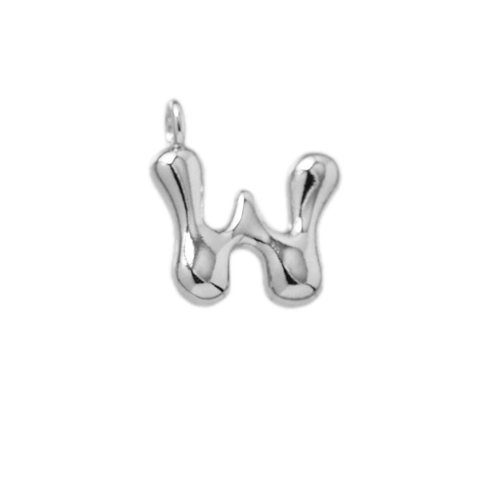 Letter pendant-w (silver)