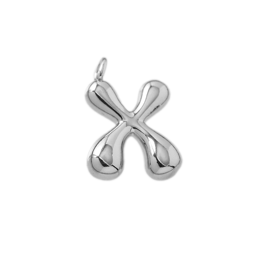 Letter pendant-x (silver)