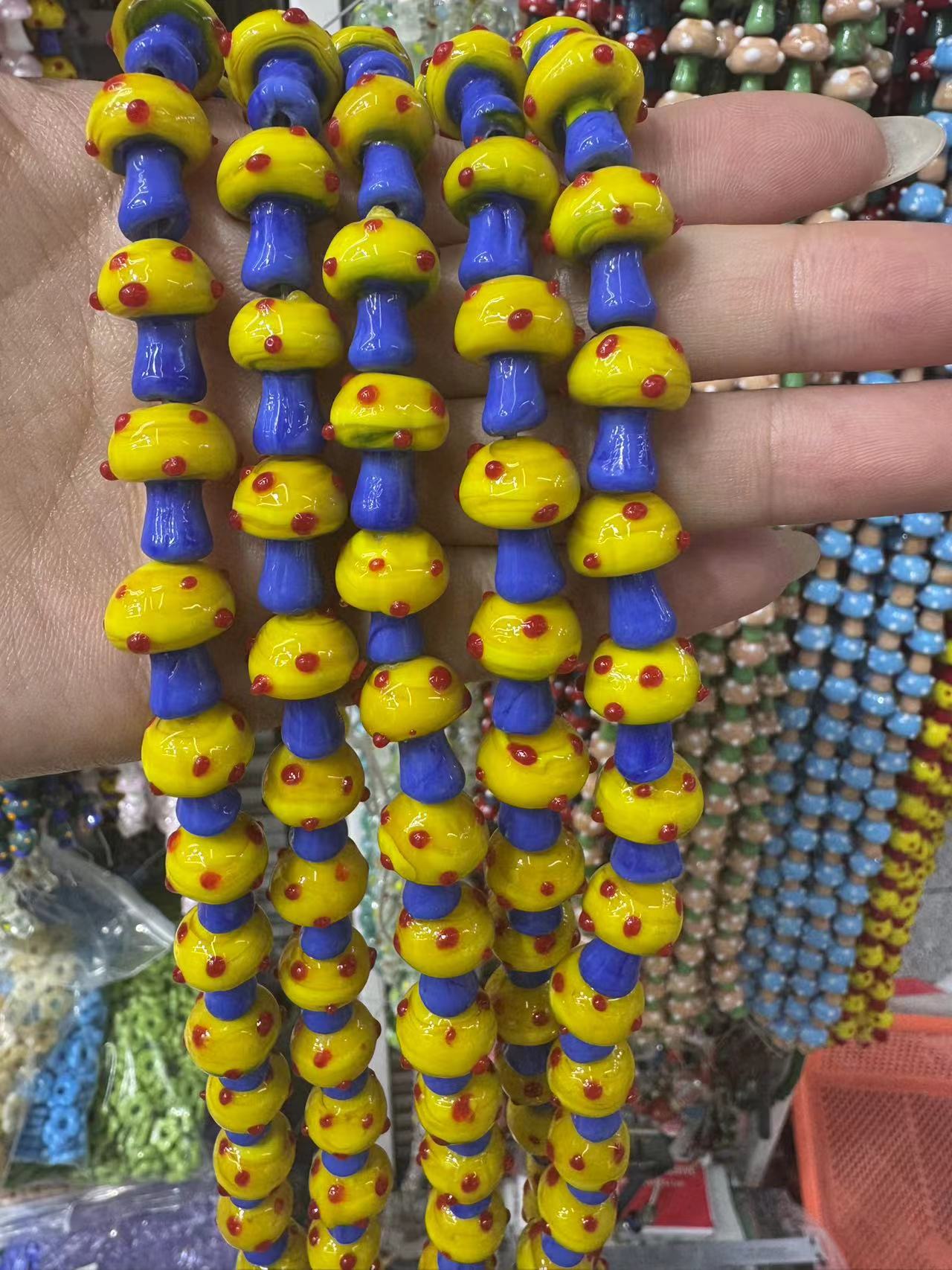 Yellow hat   blue pole
