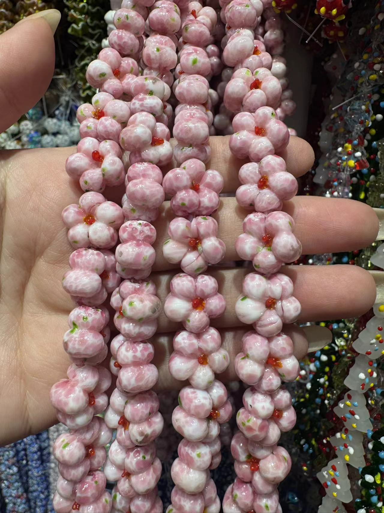 15mm peach blossom