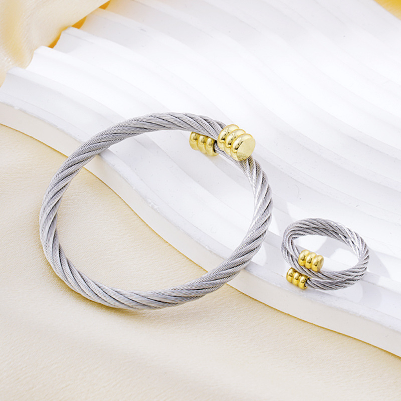 Cable set - gradient gold