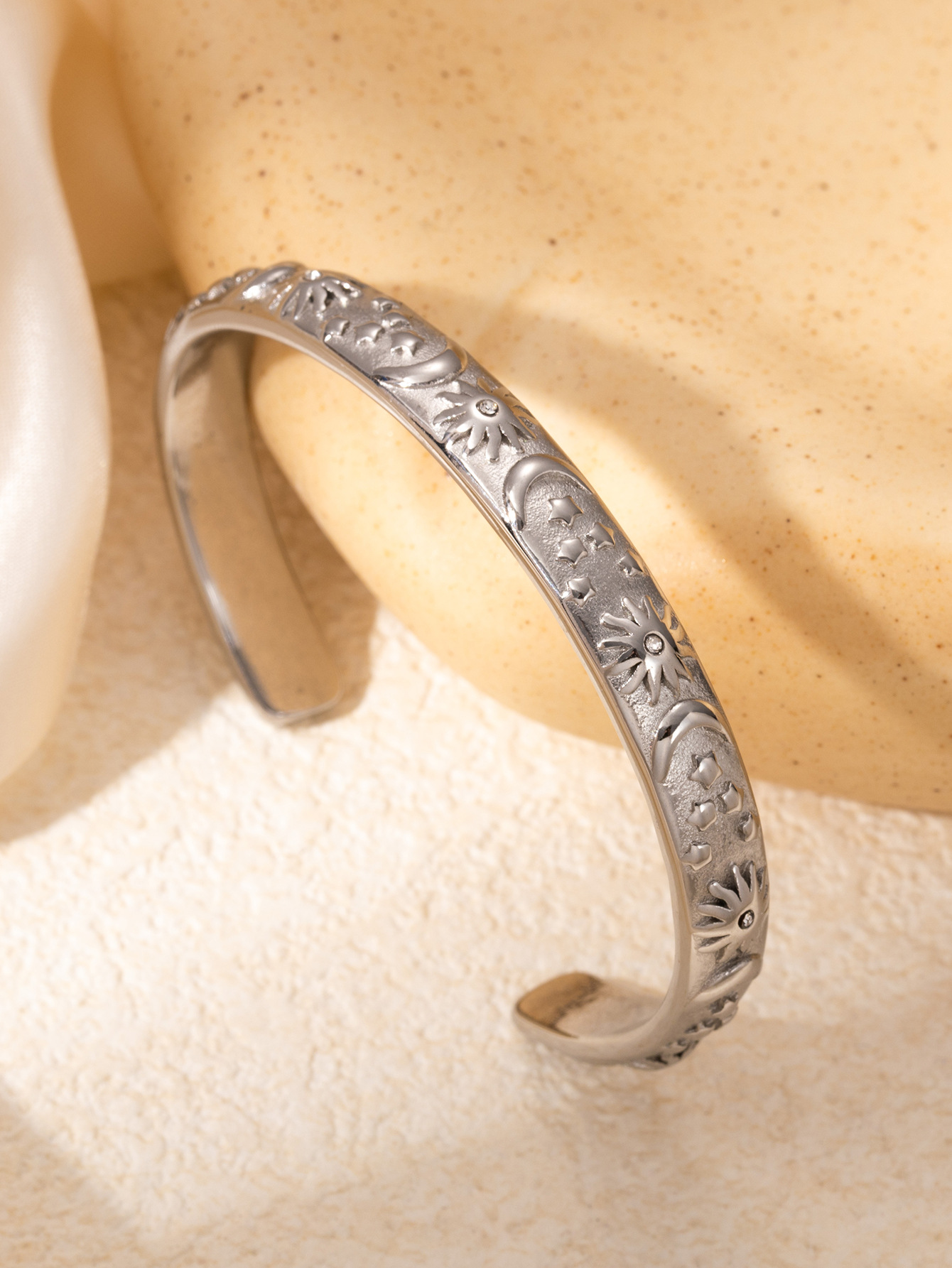 steel color with white diamonds