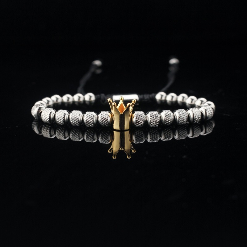 Steel gold crown