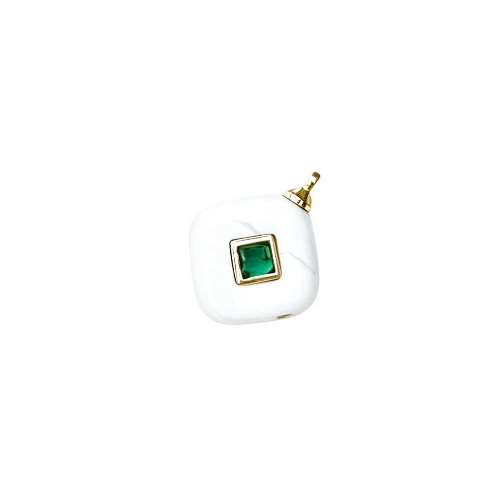 Rhombus white turquoise