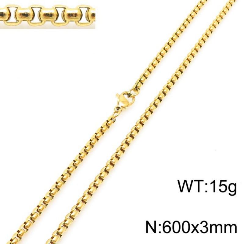Gold Square Pearl Chain