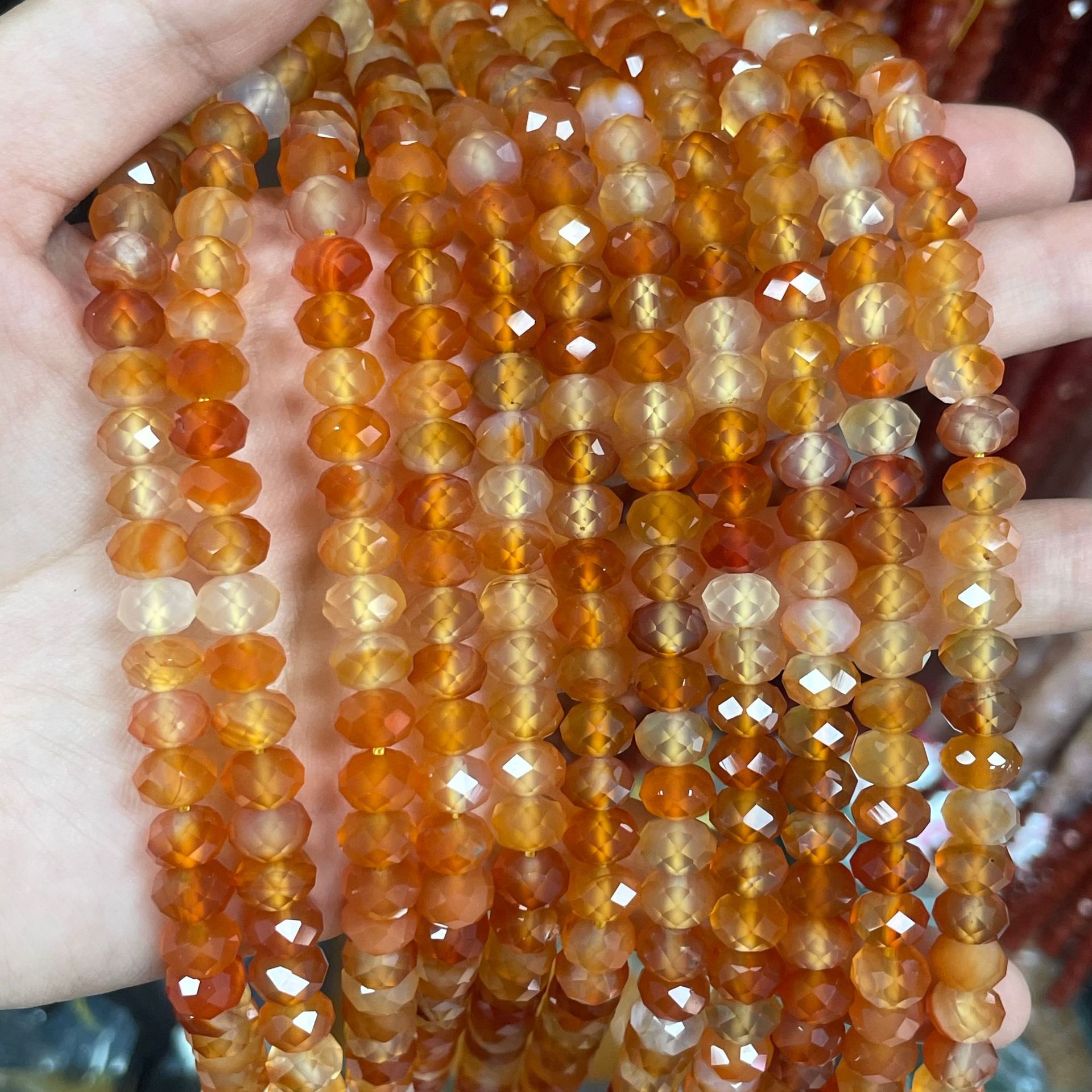 reddish orange agate