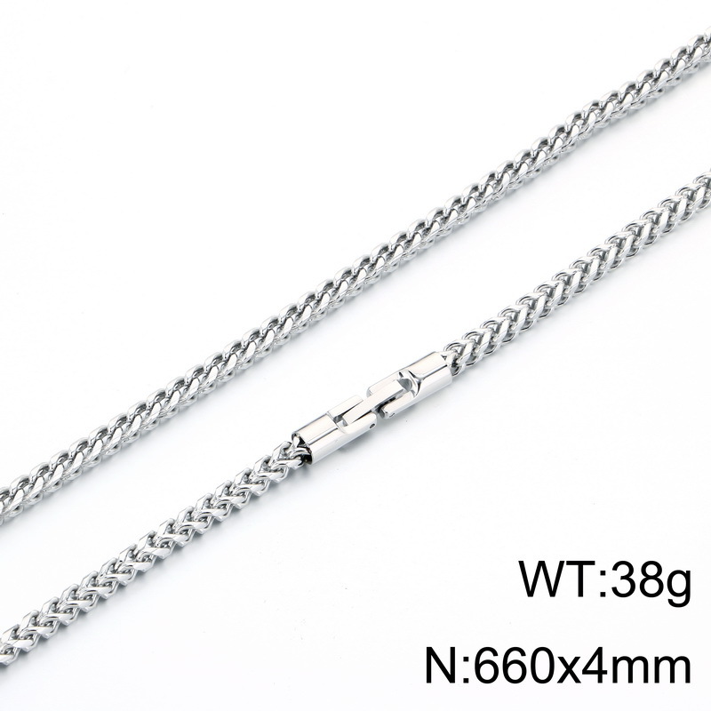 Steel color necklace kn302763-kfc
