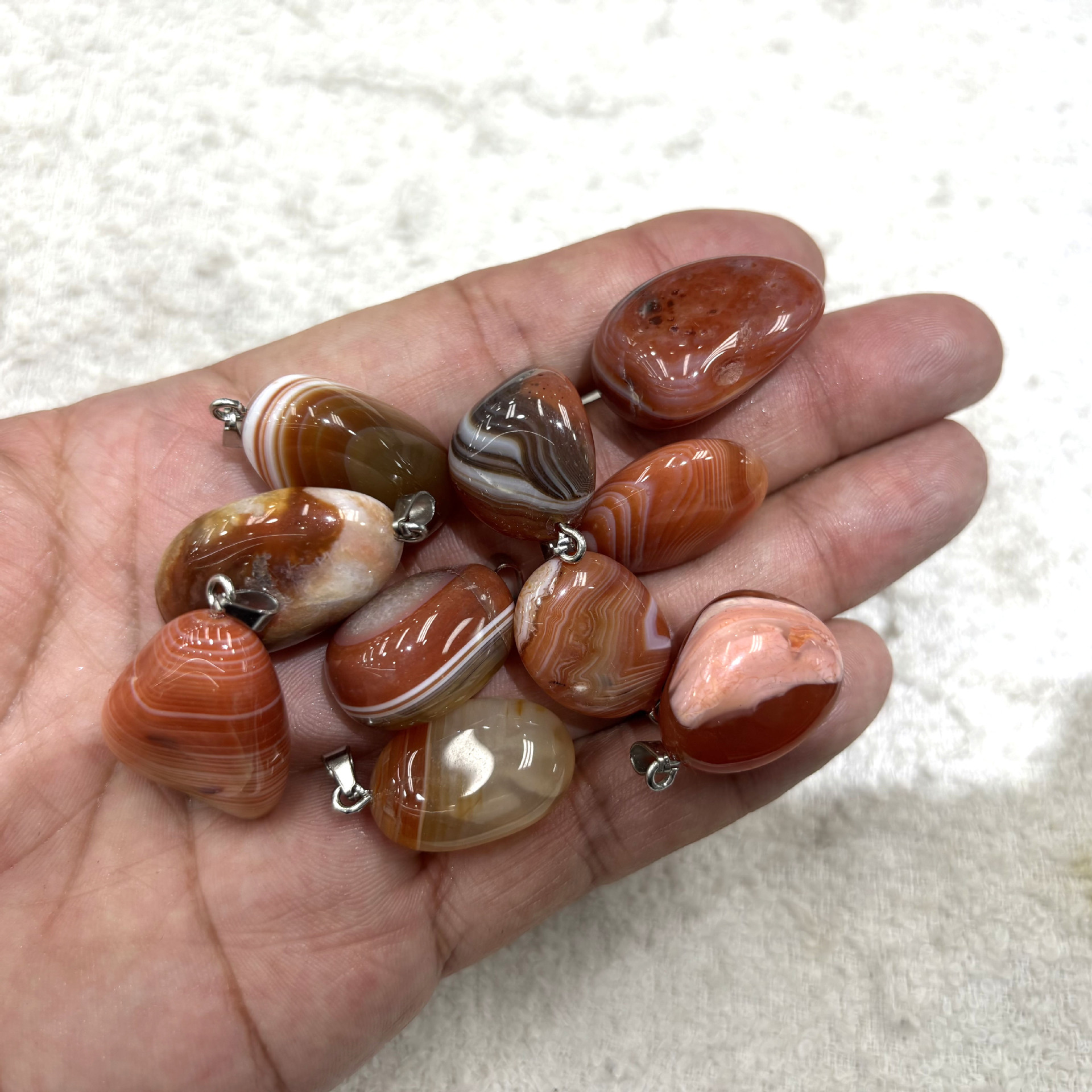 Red striped agate