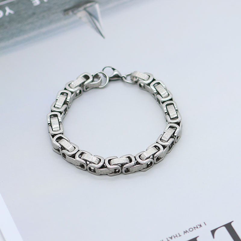 Steel color bracelet