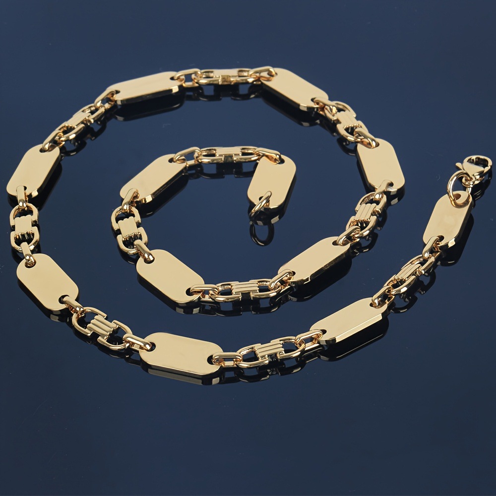 Gold necklace 8mm*55cm