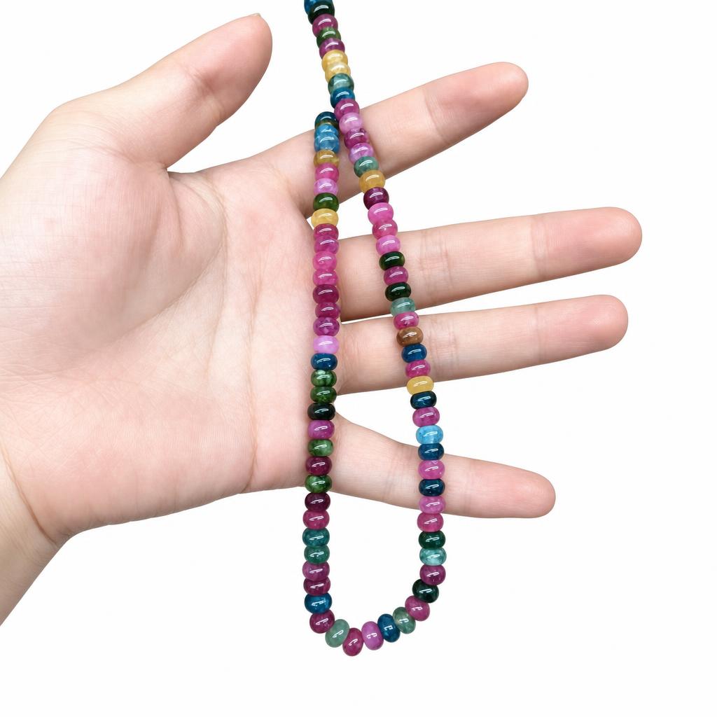 Abacus beads 4×6mm, about 90 beads