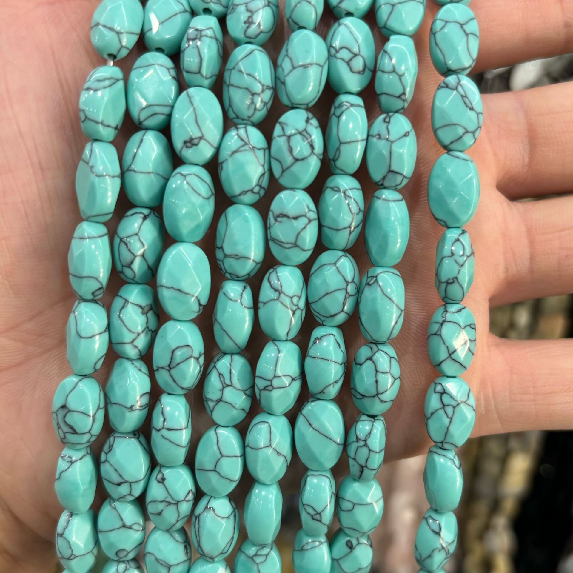 Black line blue Turquoise