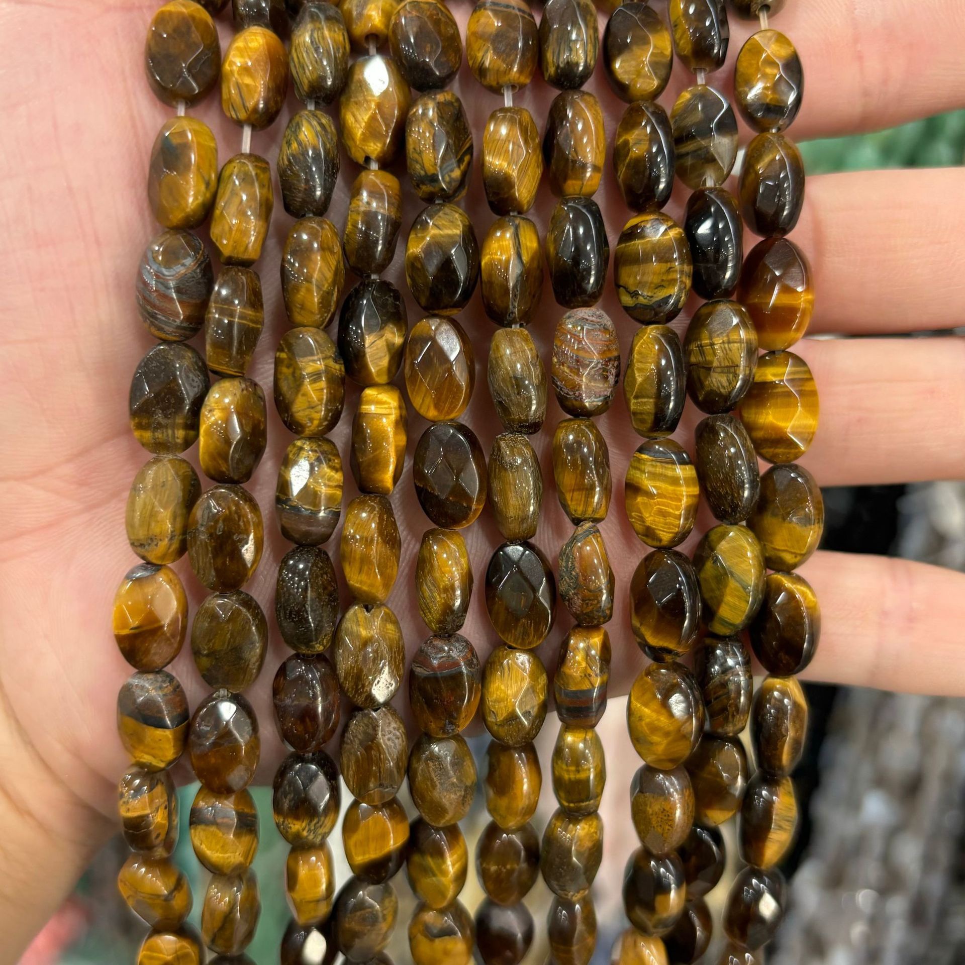 Yellow tiger eye stone