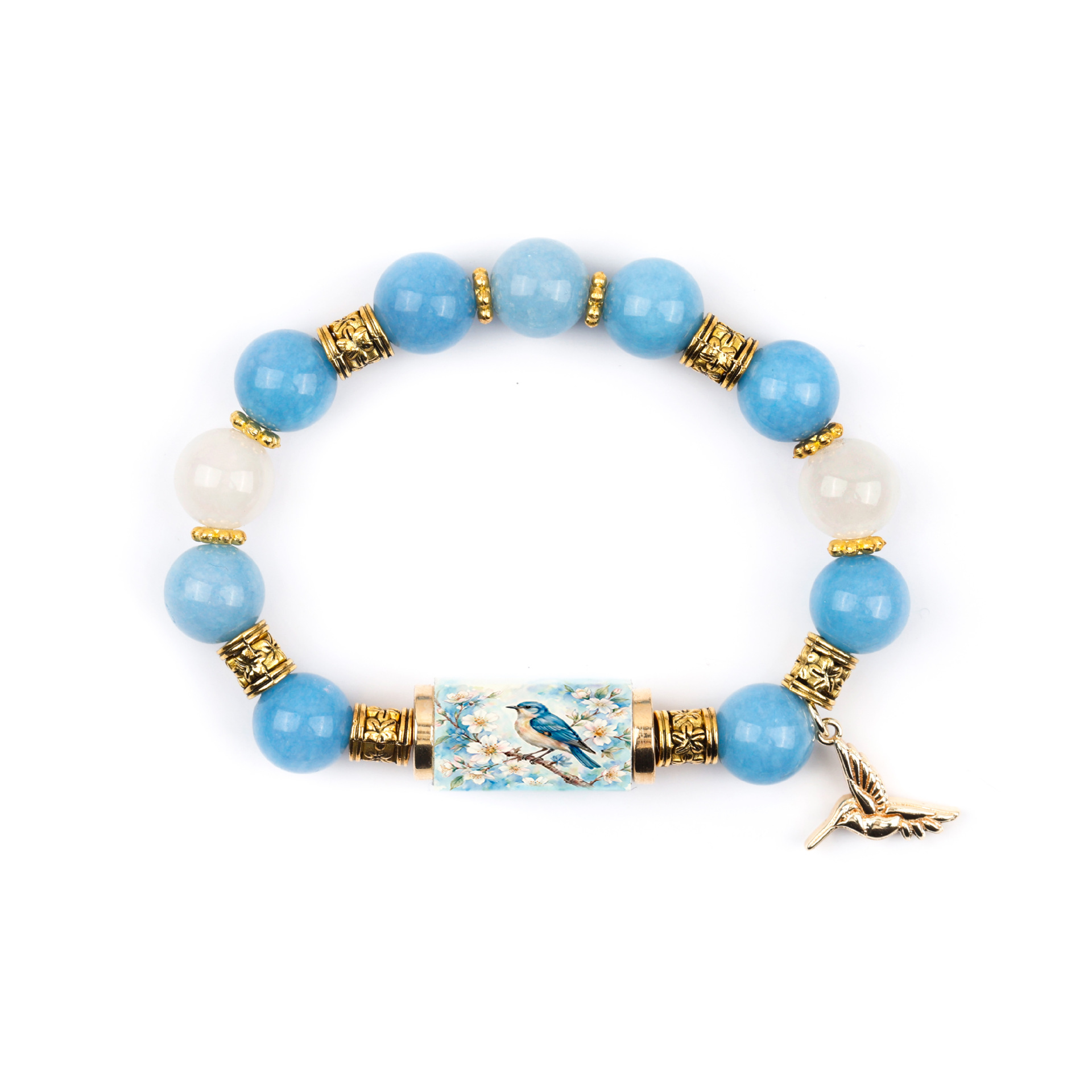 Bluebird crystal bracelet