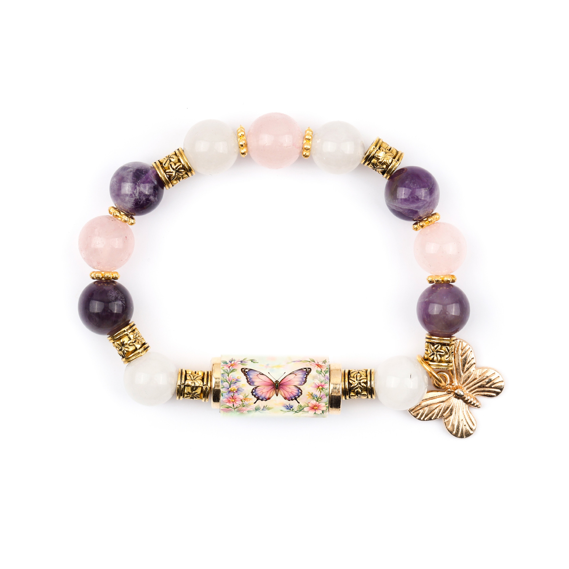 Butterfly crystal bracelet