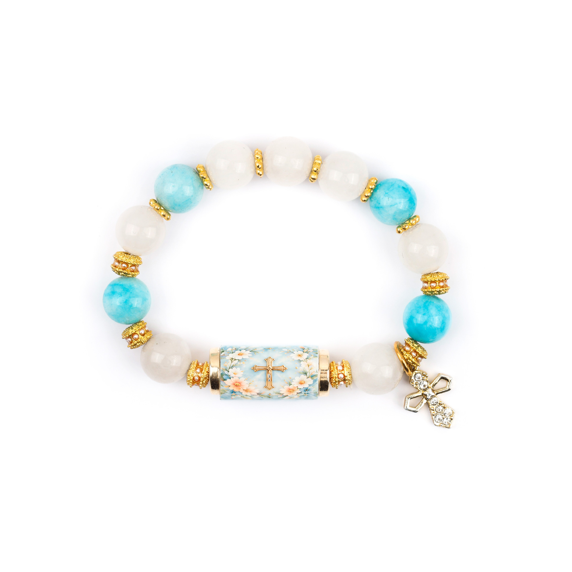 Cross crystal bracelet