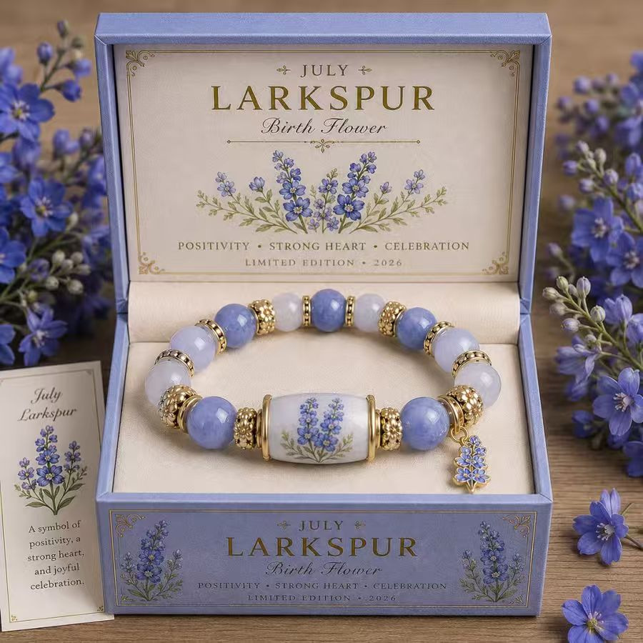 Lavender crystal bracelet