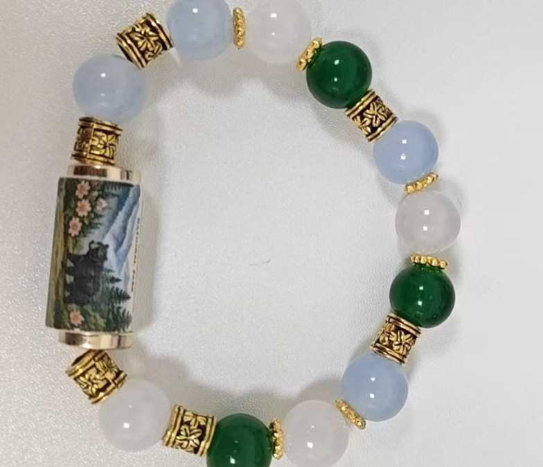 Black ox crystal bracelet