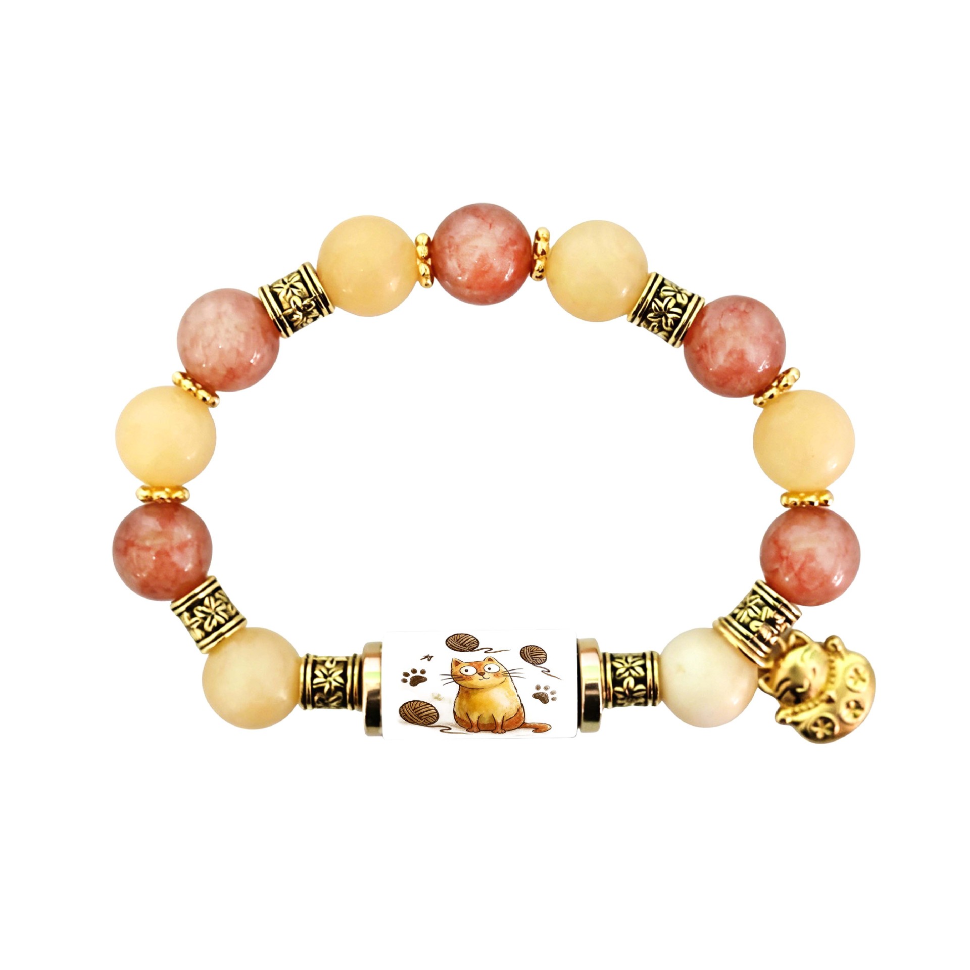Cat crystal bracelet