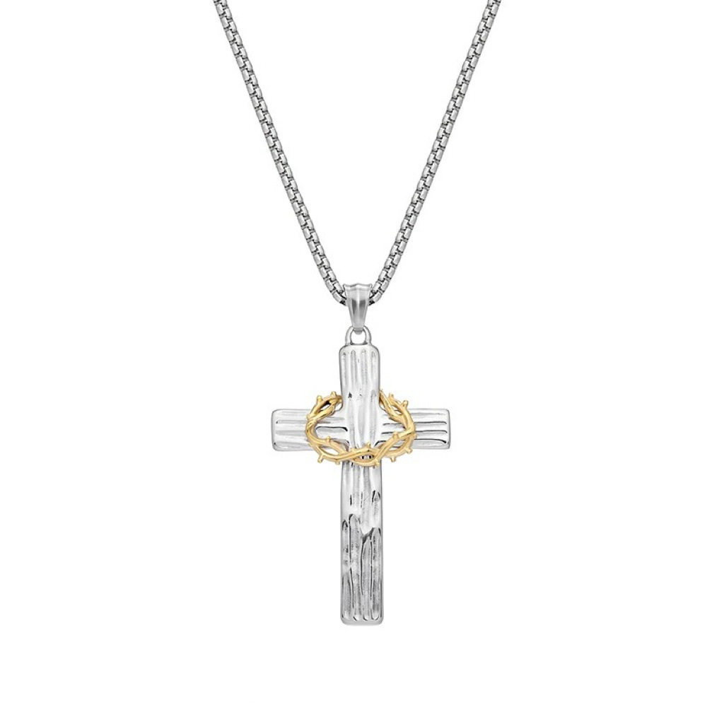 Steel pendant with chain
