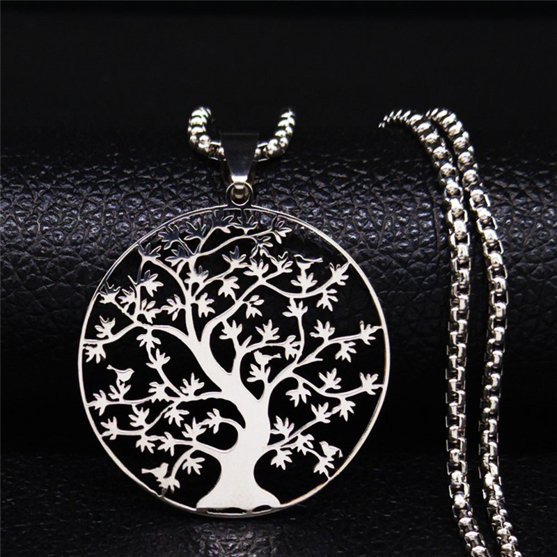 Silver with chain