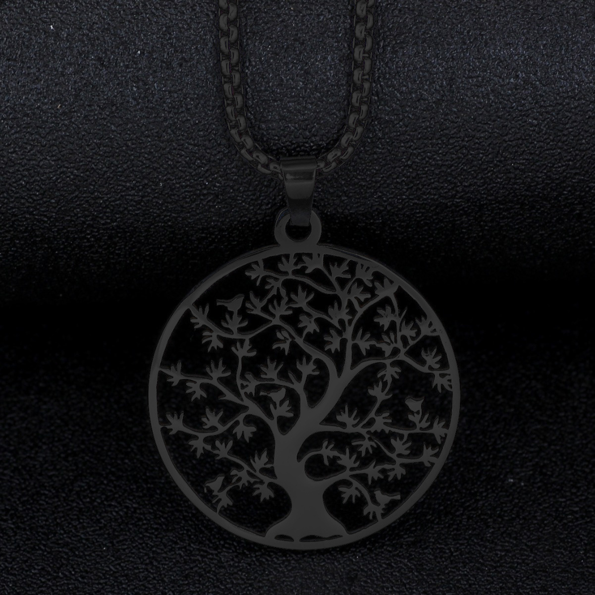Black with chain