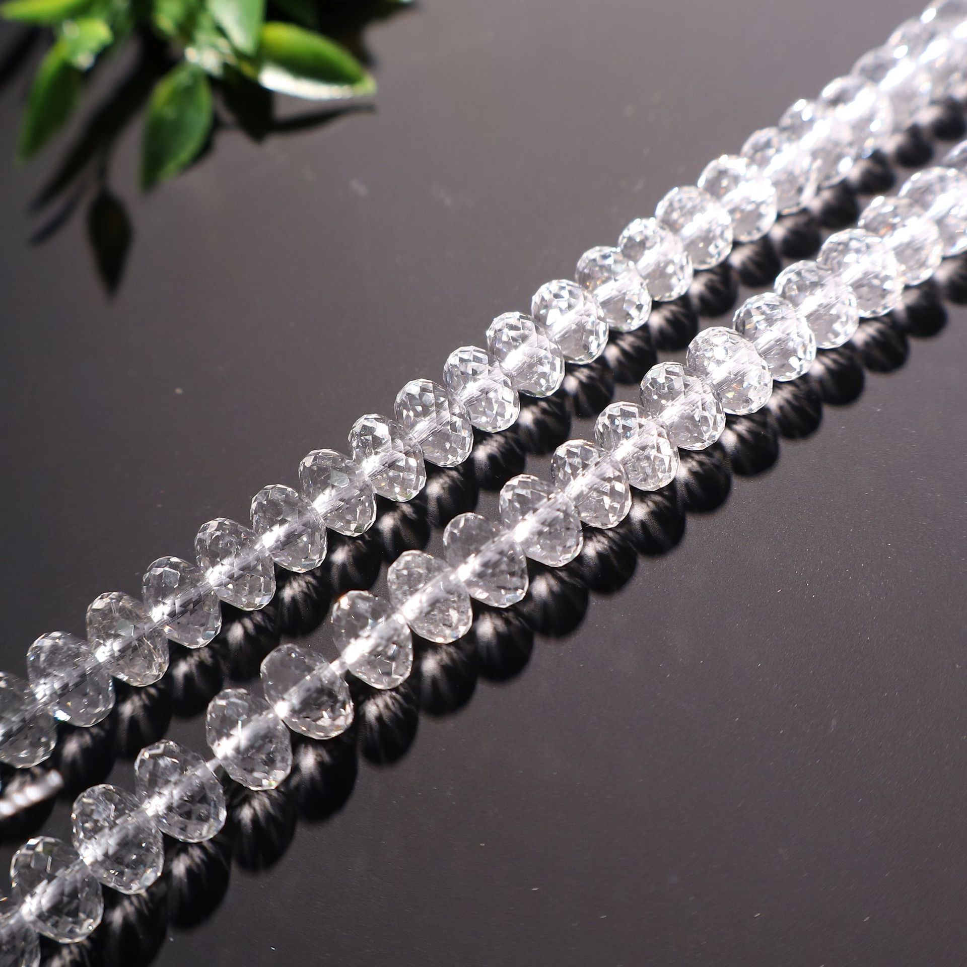 5x8mm faceted abacus beads 2 (about 65 pieces)