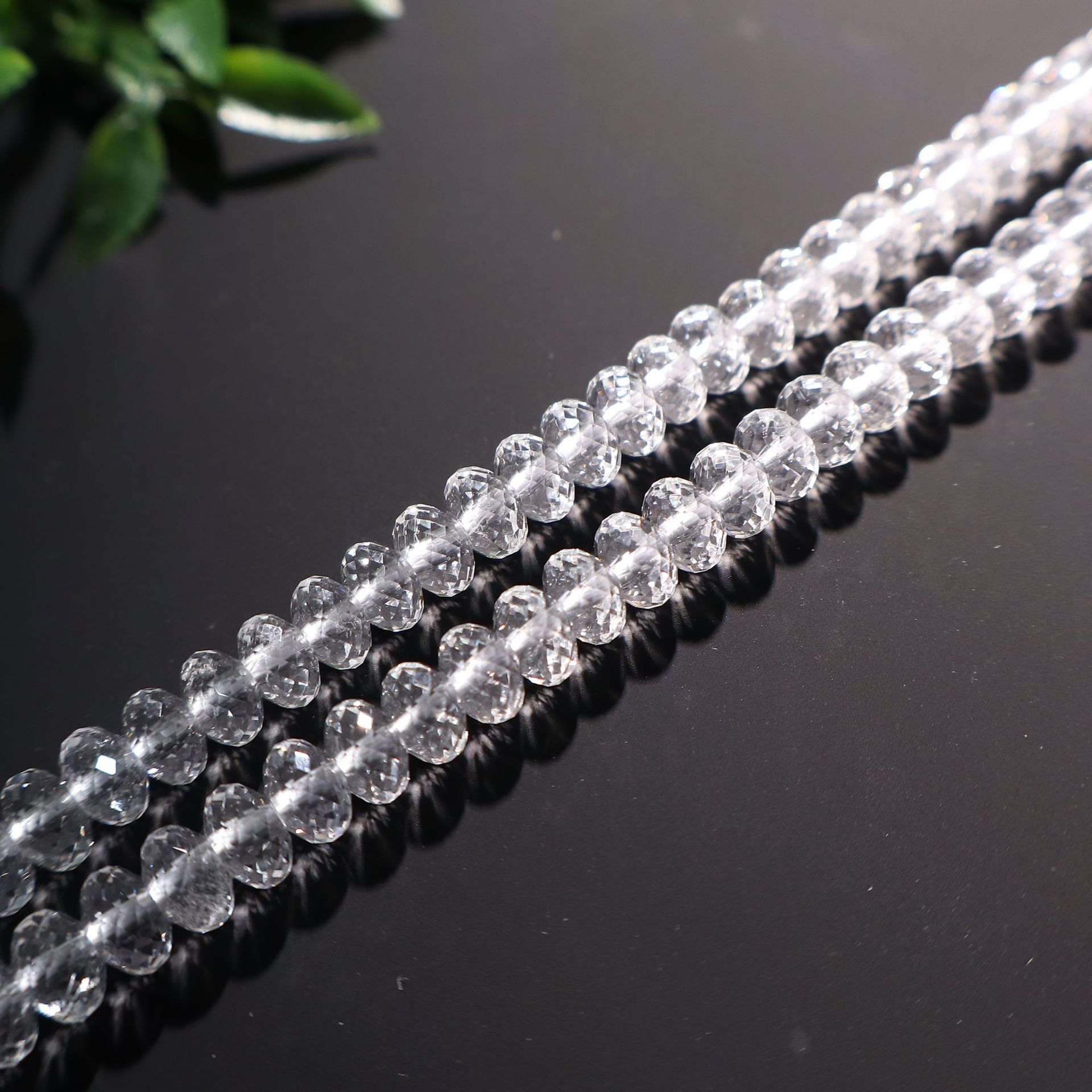 4x6mm faceted abacus beads (about 95 pieces)