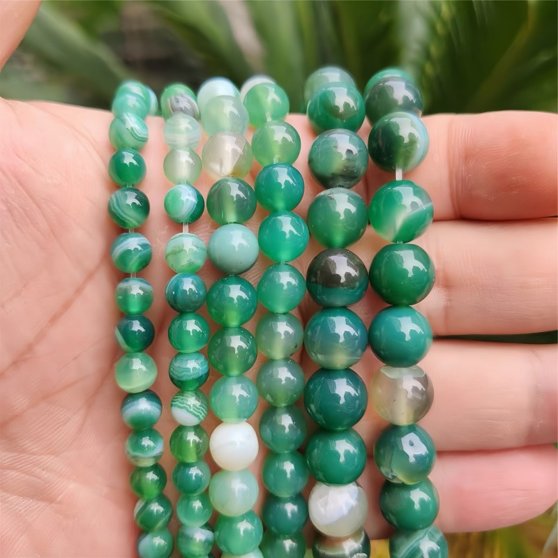 Green striped agate