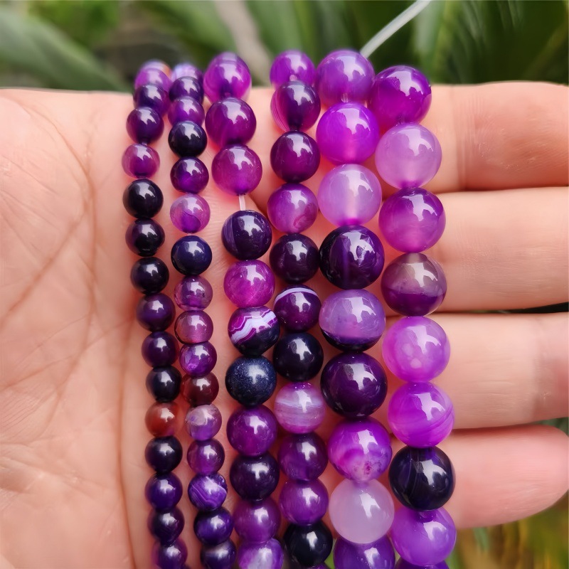 Purple striped agate
