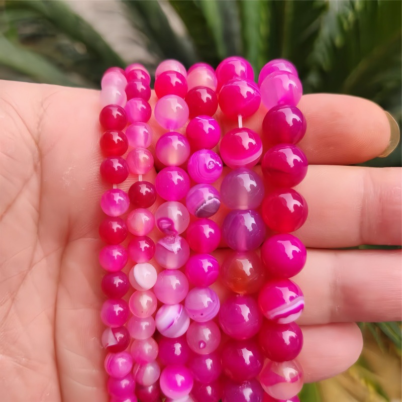 Rose striped agate