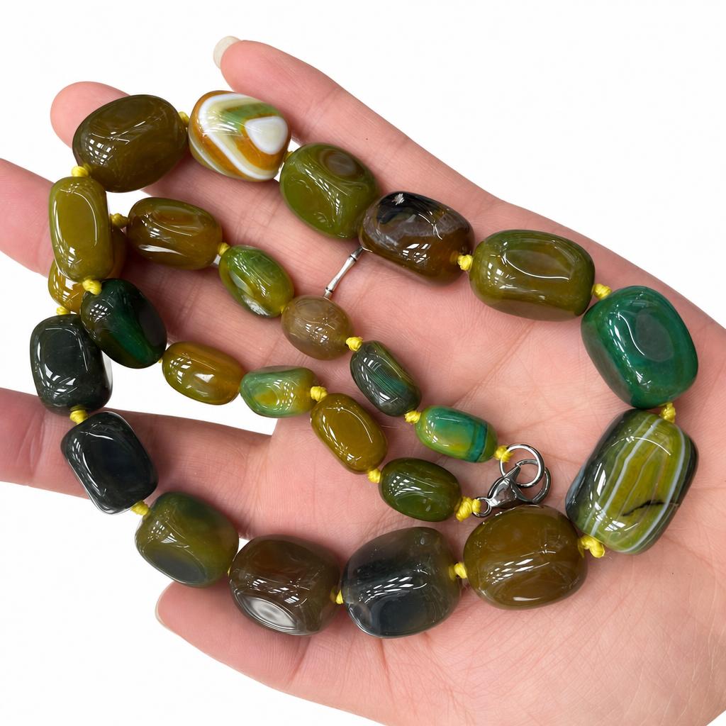 yellow green Agate