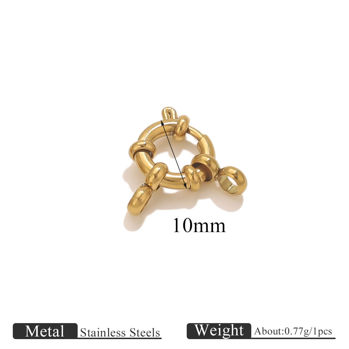 Spring buckle sailor buckle-gold 10mm