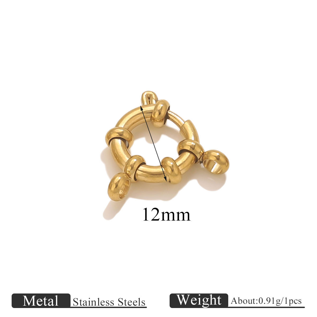 Spring buckle sailor buckle-gold 12mm