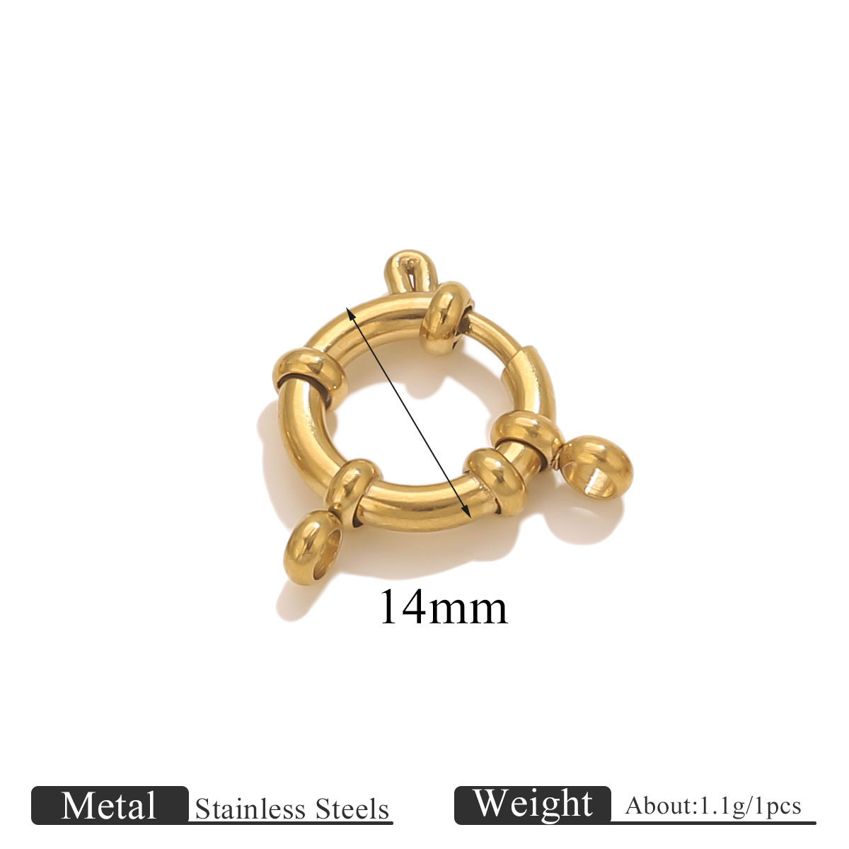 Spring buckle sailor buckle-gold 14mm