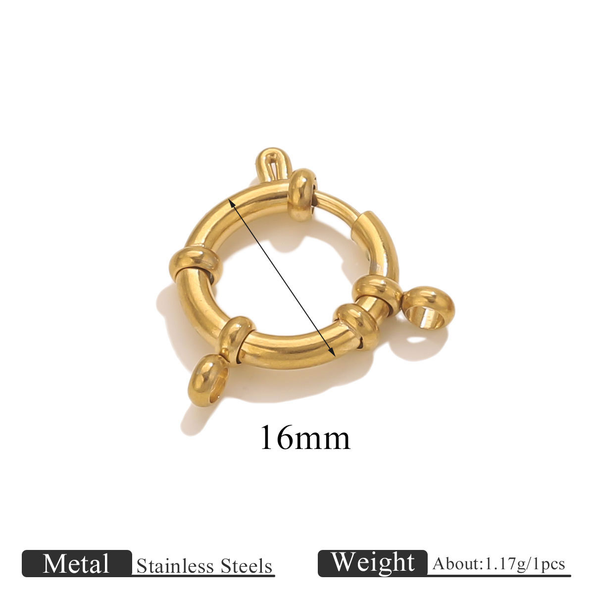 Spring buckle sailor buckle-gold 16mm