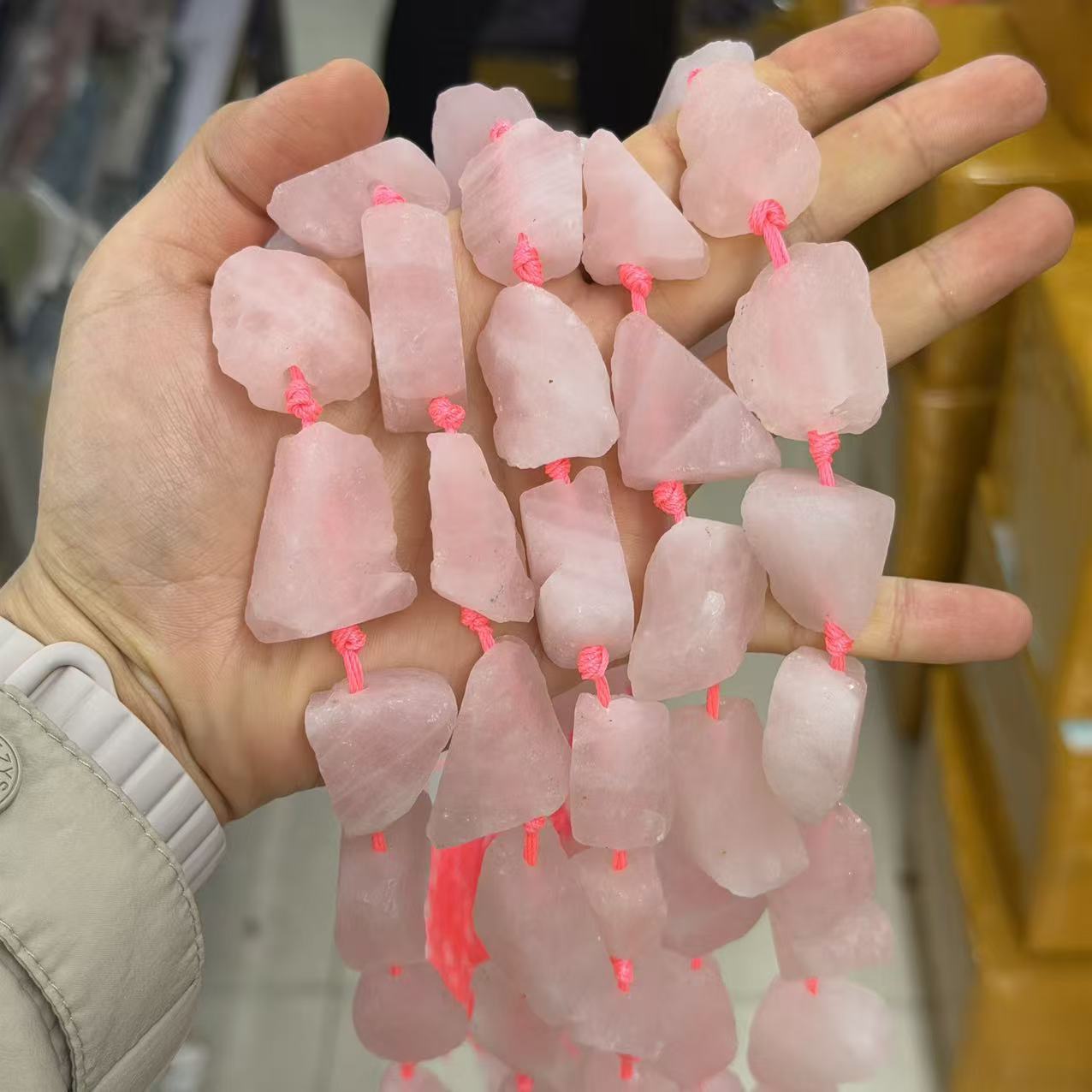 Rose quartz 20-24mm/14-15pcs