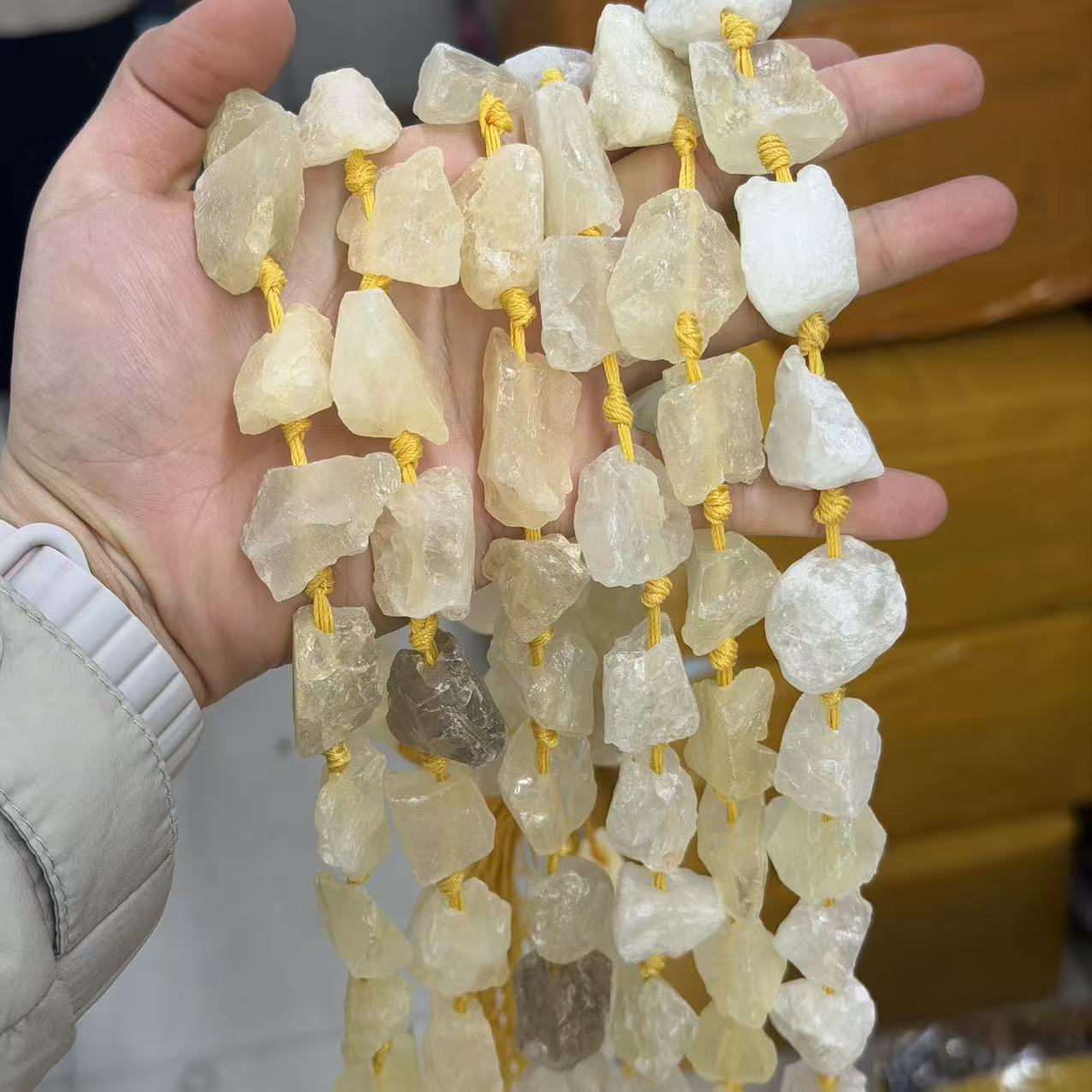 Lemon crystal 20-24mm/14-15pcs