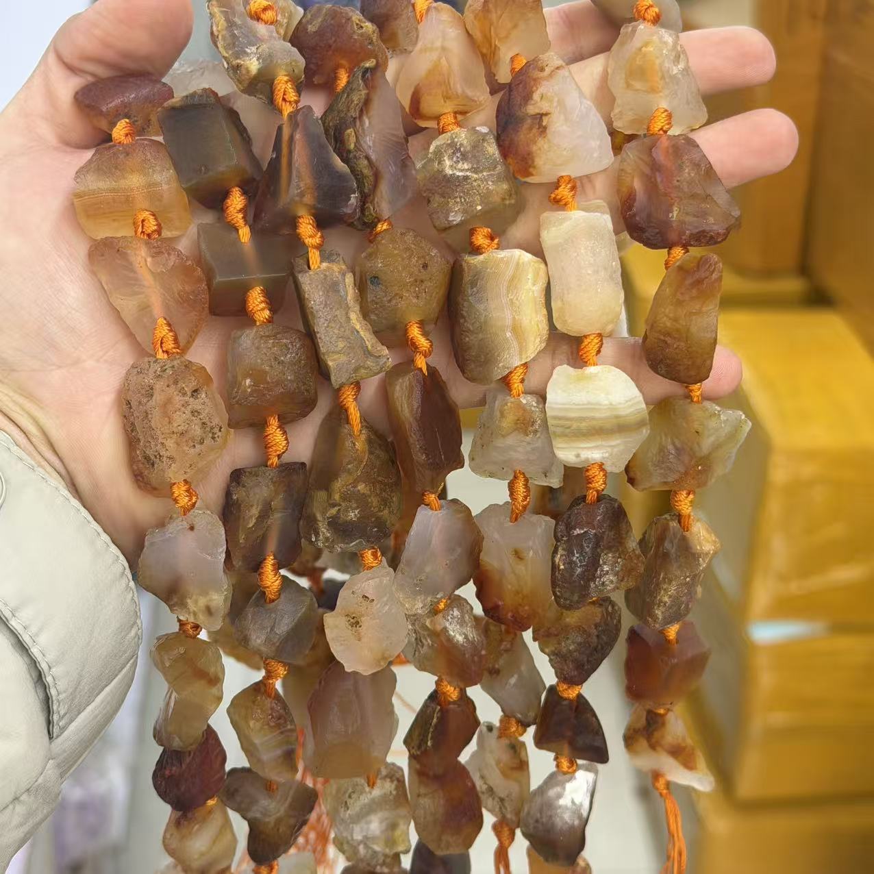 Original color agate 20-24mm/14-15pcs