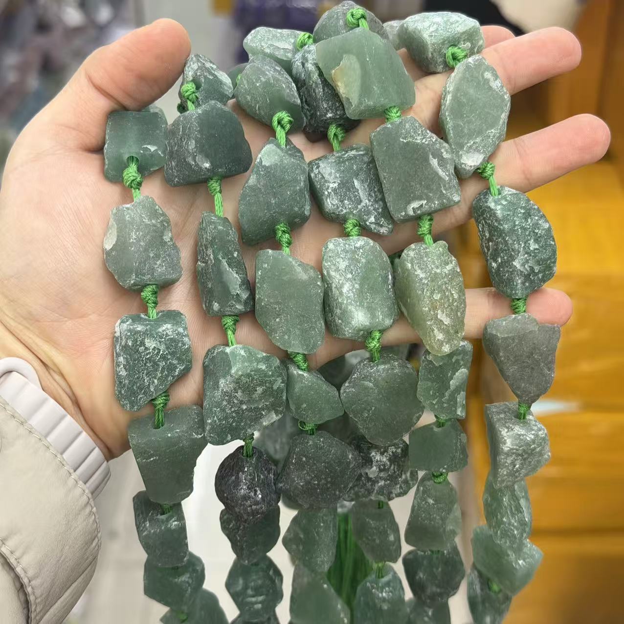 Green aventurine 20-24mm/14-15pcs