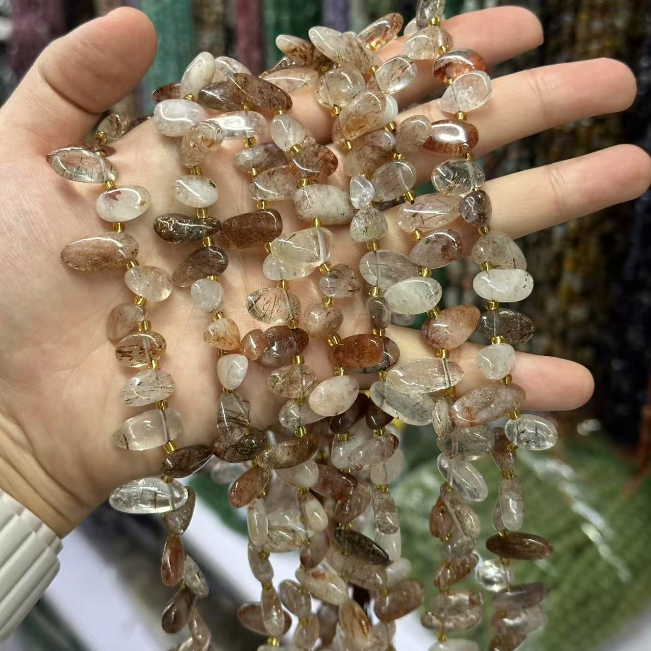 Black gold super seven crystal