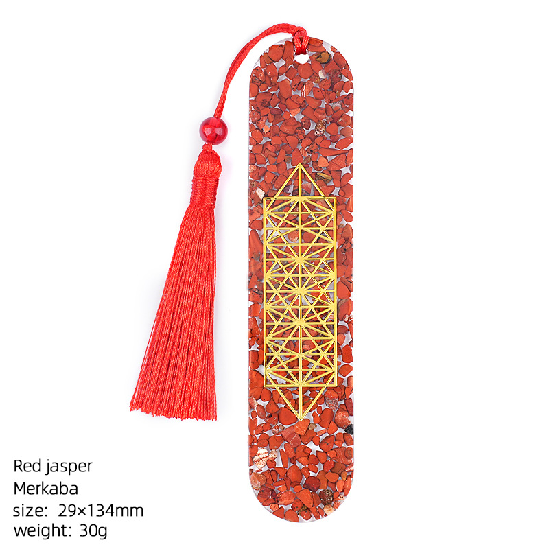 Red jasper (merkaba bookmark)