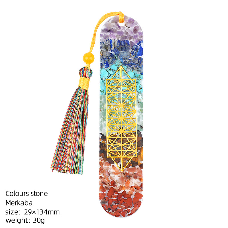 Colorful stone (merkaba bookmark)